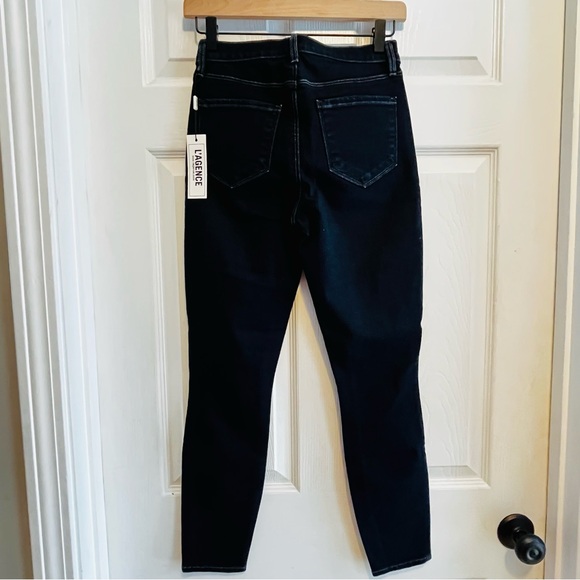L'AGENCE Margot Mid Rise Skinny Jeans in Midnight NWT 25 - Picture 8 of 12